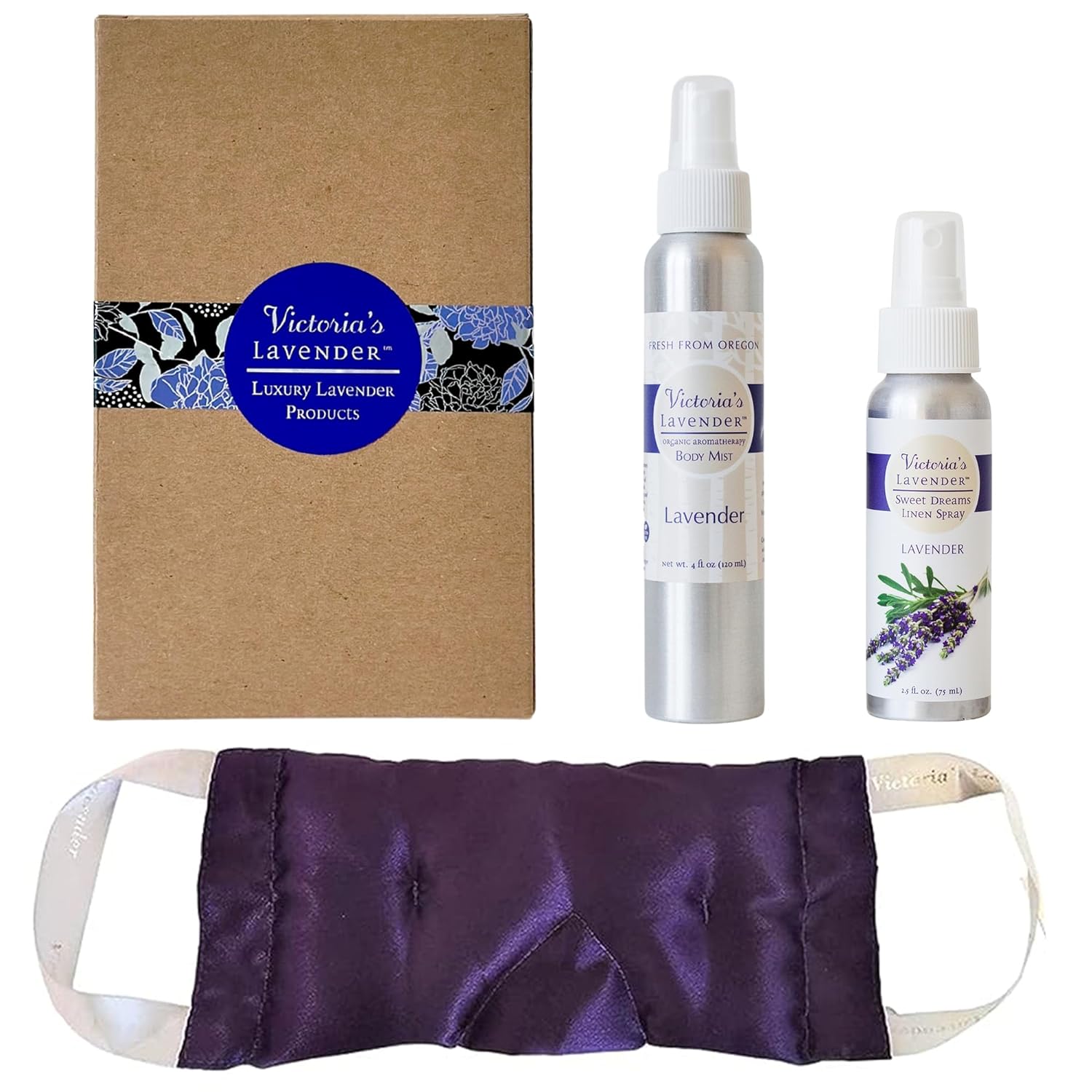 Victorias Lavender Luxury Microwavable Aromatherapy Lavender Neck Wrap Provides Stress and Neck Pain Relief with Organic Lavender Buds and Flax Seed, Extra Long, Excellent Gift for Relaxation